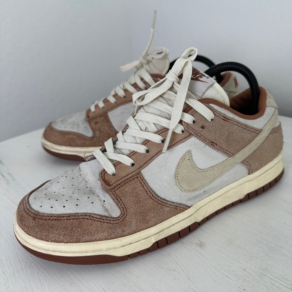 Nike Shoes Mens 8.5 Dunk Low Medium Curry Sail Brown DD1390-100 Basketball